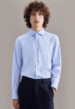 Shaped Chemise Business uni in Bleu Clair |  Seidensticker Onlineshop