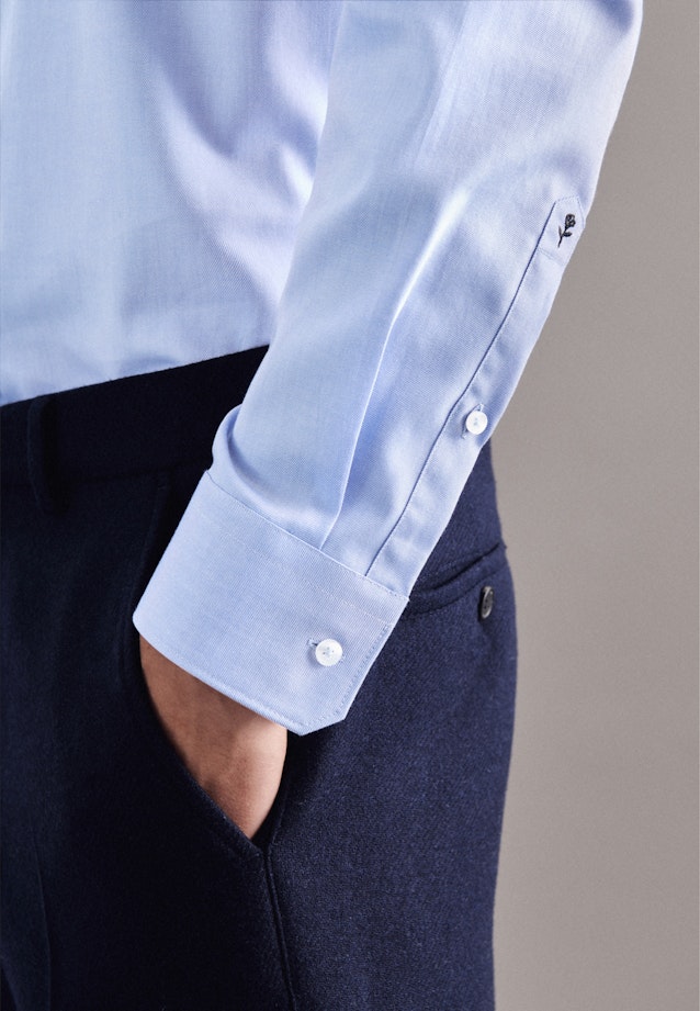 Shaped Chemise Business uni in Bleu Clair |  Seidensticker Onlineshop