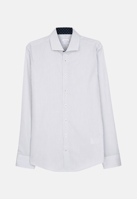Slim Business Hemd Streifen in Weiß |  Seidensticker Onlineshop