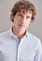 Shaped Business Hemd Print in Hellblau |  Seidensticker Onlineshop