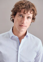 Shaped Business Hemd Print in Hellblau |  Seidensticker Onlineshop