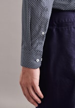 Shaped Business Hemd Print in Dunkelblau |  Seidensticker Onlineshop