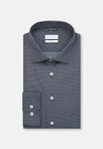 Shaped Business Hemd Print in Dunkelblau |  Seidensticker Onlineshop