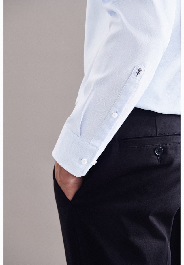 Shaped Chemise Business uni in Bleu Clair |  Seidensticker Onlineshop