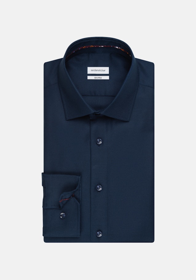 Shaped Chemise Business Uni in Bleu Foncé | Seidensticker Onlineshop
