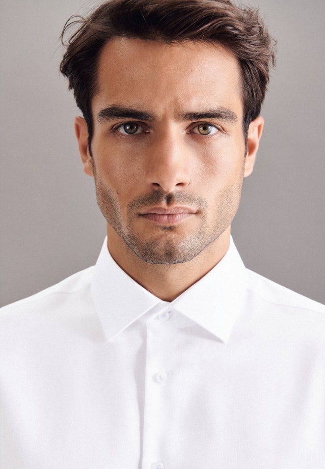 Shaped Business Hemd Uni in Weiß |  Seidensticker Onlineshop