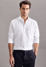 Shaped Business Hemd Uni in Weiß |  Seidensticker Onlineshop