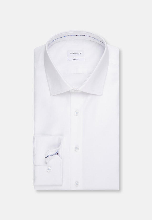 Shaped Business Hemd Uni in Weiß |  Seidensticker Onlineshop