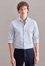 X-Slim Business Hemd Print in Hellblau |  Seidensticker Onlineshop