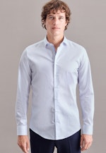 X-Slim Business Hemd Print in Hellblau |  Seidensticker Onlineshop