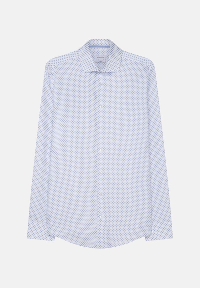 X-Slim Business Hemd Print in Hellblau |  Seidensticker Onlineshop