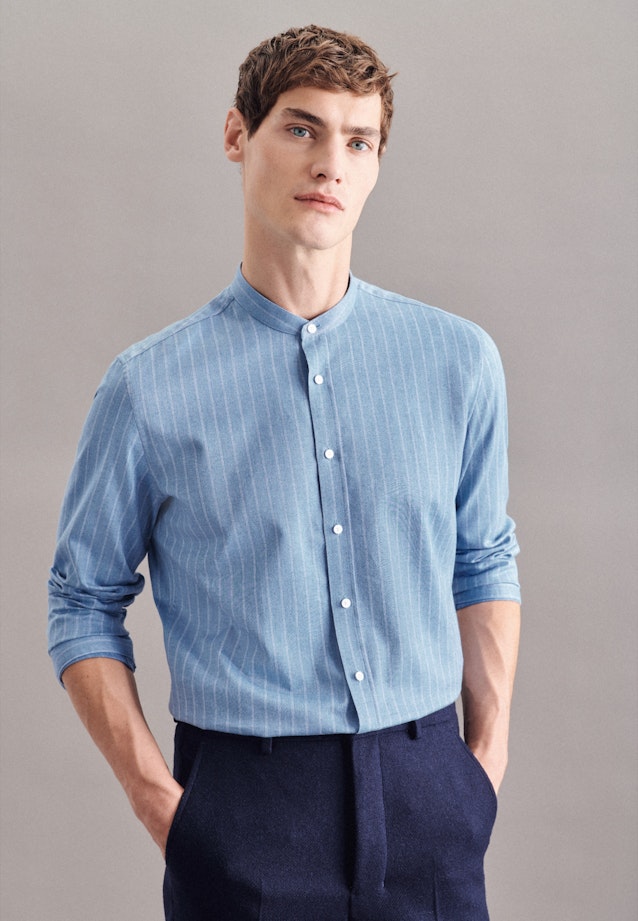 Slim Business Hemd Streifen in Hellblau |  Seidensticker Onlineshop