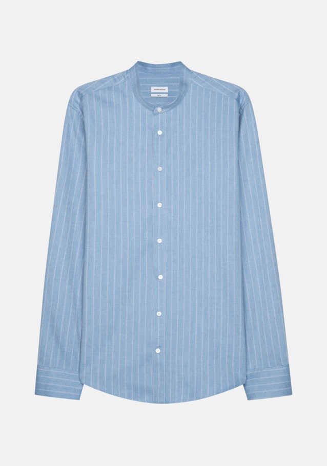 Business Shirt in Slim with Stand-Up Collar in Light Blue |  Seidensticker Onlineshop