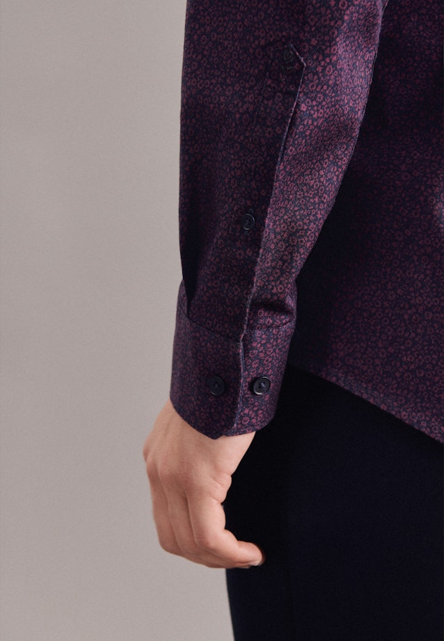 Slim Casual Shirt Print in Red |  Seidensticker Onlineshop