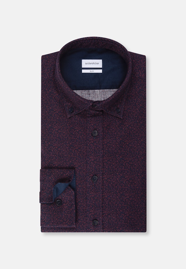 Slim Casual Shirt Print in Red |  Seidensticker Onlineshop