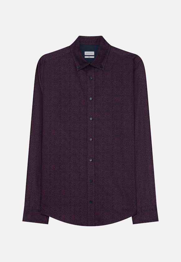 Slim Casual Shirt Print in Red |  Seidensticker Onlineshop