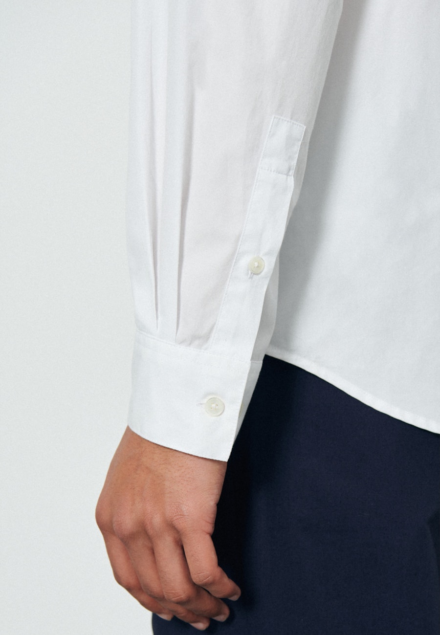 Stehkragen Casual Hemd Regular in Weiß |  Seidensticker Onlineshop