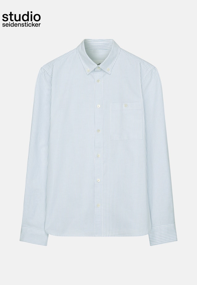 Oxfordhemd in Regular mit Button-Down-Kragen in Hellblau |  Seidensticker Onlineshop