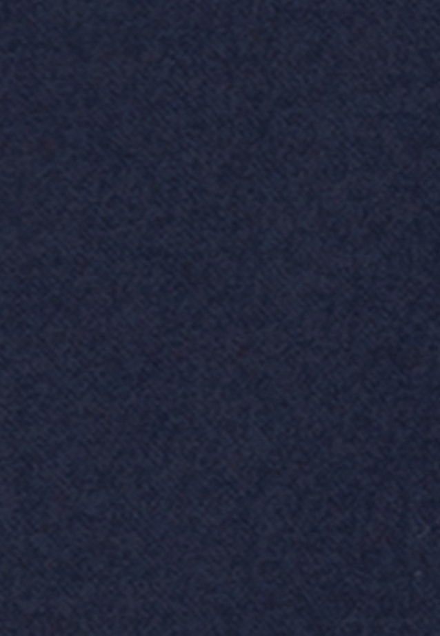 Lange mouwen Flanell Shirtblouse in Donkerblauw |  Seidensticker Onlineshop
