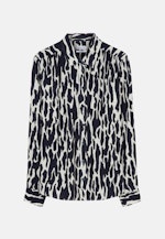 Regular fit Hemdbluse Druck in Dunkelblau |  Seidensticker Onlineshop