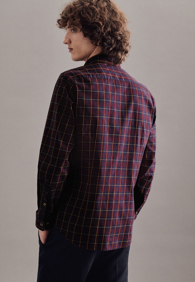 Slim Casual Shirt Check in Red |  Seidensticker Onlineshop