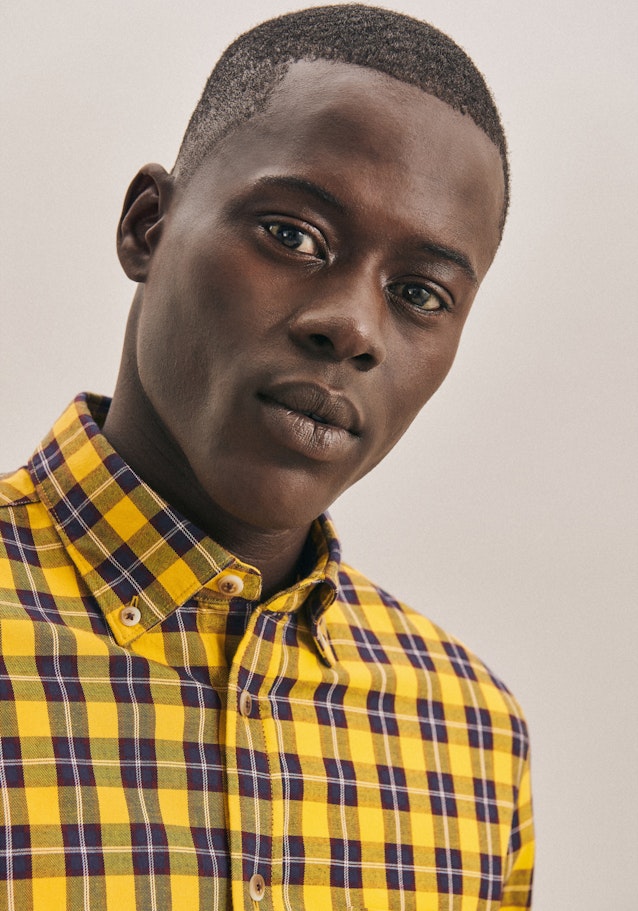 Casual Shirt in Slim with Button-Down-Collar in Yellow |  Seidensticker Onlineshop