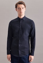 Shaped Performance-Hemd Uni in Dunkelblau |  Seidensticker Onlineshop