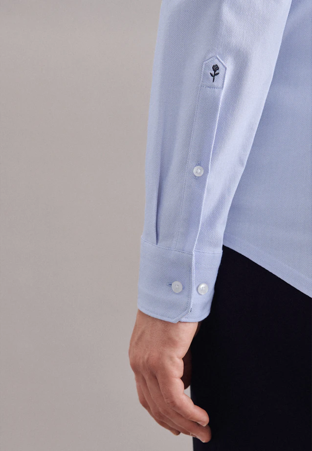 Shaped Performance-Hemd Uni in Hellblau |  Seidensticker Onlineshop