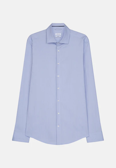 Shaped Chemise Performance Uni in Bleu Clair |  Seidensticker Onlineshop