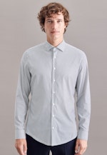 Shaped Performance-Hemd Streifen in Dunkelblau |  Seidensticker Onlineshop