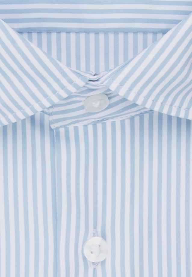 Shaped Performance-Hemd Streifen in Hellblau |  Seidensticker Onlineshop