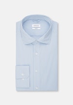 Shaped Performance-Hemd Streifen in Hellblau |  Seidensticker Onlineshop