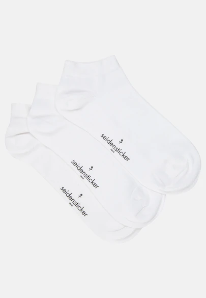 3er-Pack Sneaker Socken in Weiß |  Seidensticker Onlineshop