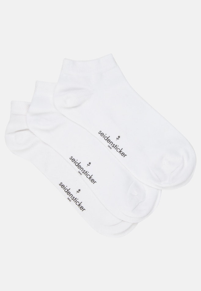 3er-Pack Sneaker Socken in White | Seidensticker Onlineshop