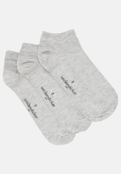 3er-Pack Sneaker Socken in Grau |  Seidensticker Onlineshop