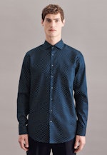 Chemise Business Regular Twill (sergé) Col Kent in Bleu Foncé |  Seidensticker Onlineshop