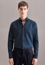 Chemise Business Regular Twill (sergé) Col Kent in Bleu Foncé |  Seidensticker Onlineshop