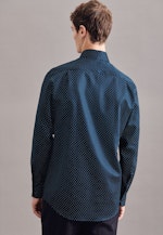 Chemise Business Regular Twill (sergé) Col Kent in Bleu Foncé |  Seidensticker Onlineshop