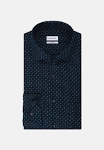 Chemise Business Regular Twill (sergé) Col Kent in Bleu Foncé |  Seidensticker Onlineshop