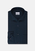 Regular Business Hemd Print in Dunkelblau |  Seidensticker Onlineshop