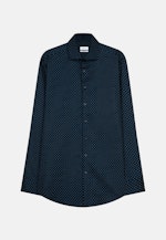 Regular Business Hemd Print in Dunkelblau |  Seidensticker Onlineshop