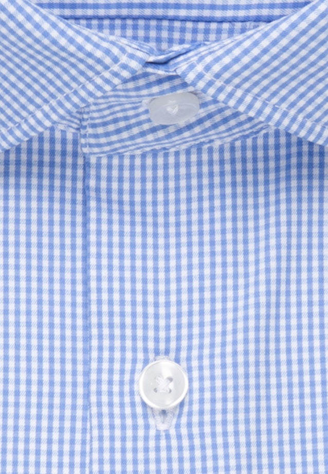 Regular Performance shirt Check in Light Blue |  Seidensticker Onlineshop