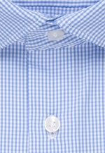 Regular Performance shirt Check in Light Blue |  Seidensticker Onlineshop
