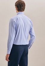 Regular Performance shirt Check in Light Blue |  Seidensticker Onlineshop