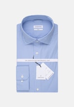 Regular Performance shirt Check in Light Blue |  Seidensticker Onlineshop