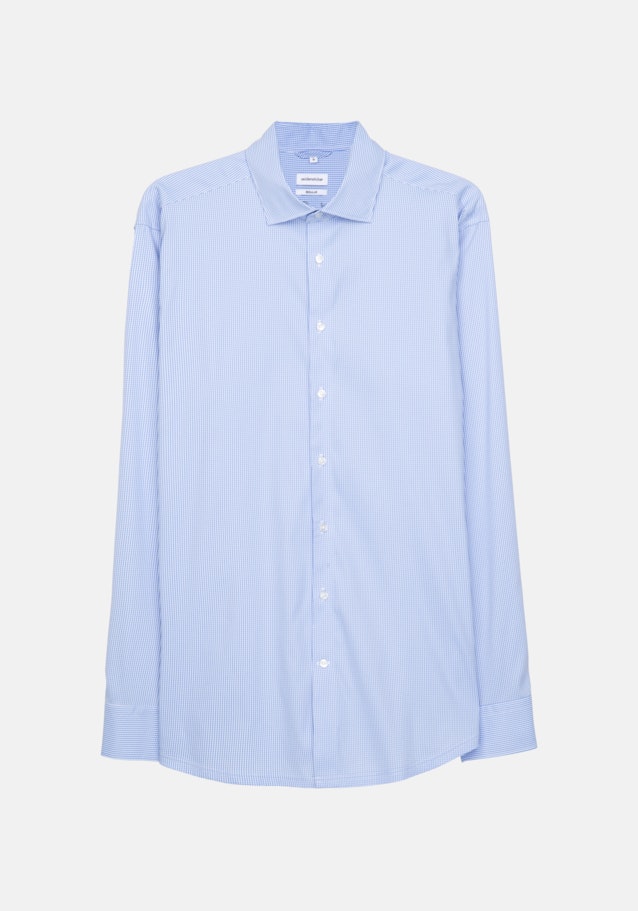 Regular Performance shirt Check in Light Blue | Seidensticker Onlineshop