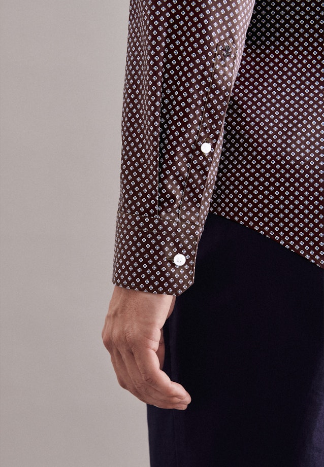 Slim Business Hemd Print in Rot |  Seidensticker Onlineshop