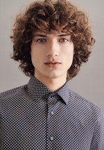 Slim Business Hemd Print in Dunkelblau |  Seidensticker Onlineshop