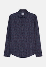 Slim Chemise casual Imprimé in Bleu Foncé |  Seidensticker Onlineshop