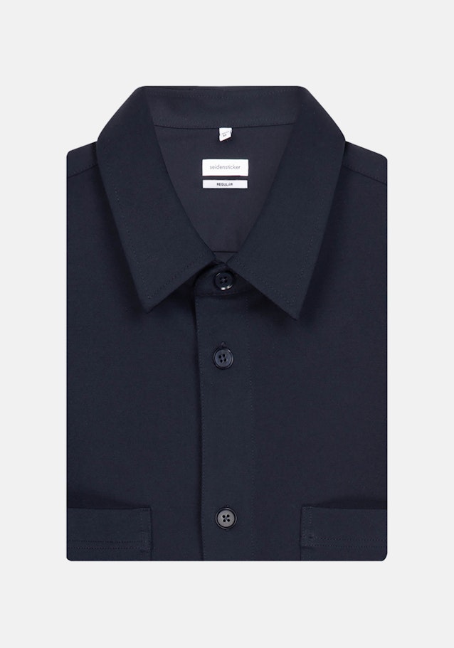 Kraag Overhemd in Donkerblauw |  Seidensticker Onlineshop